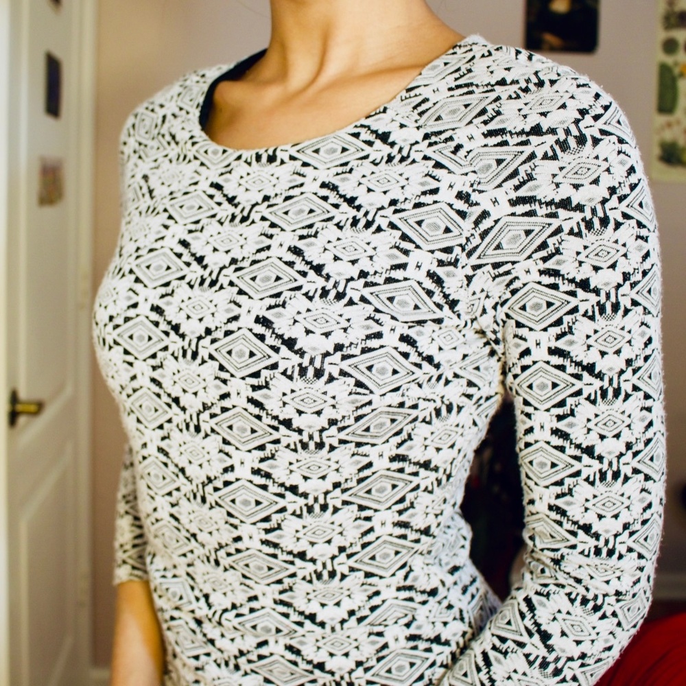 Patterned Mini Dress